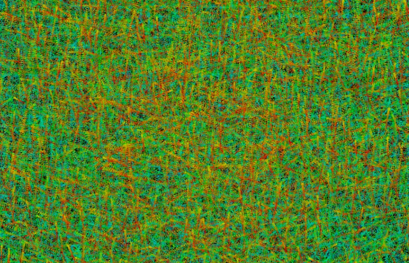 Colourfield in rust green