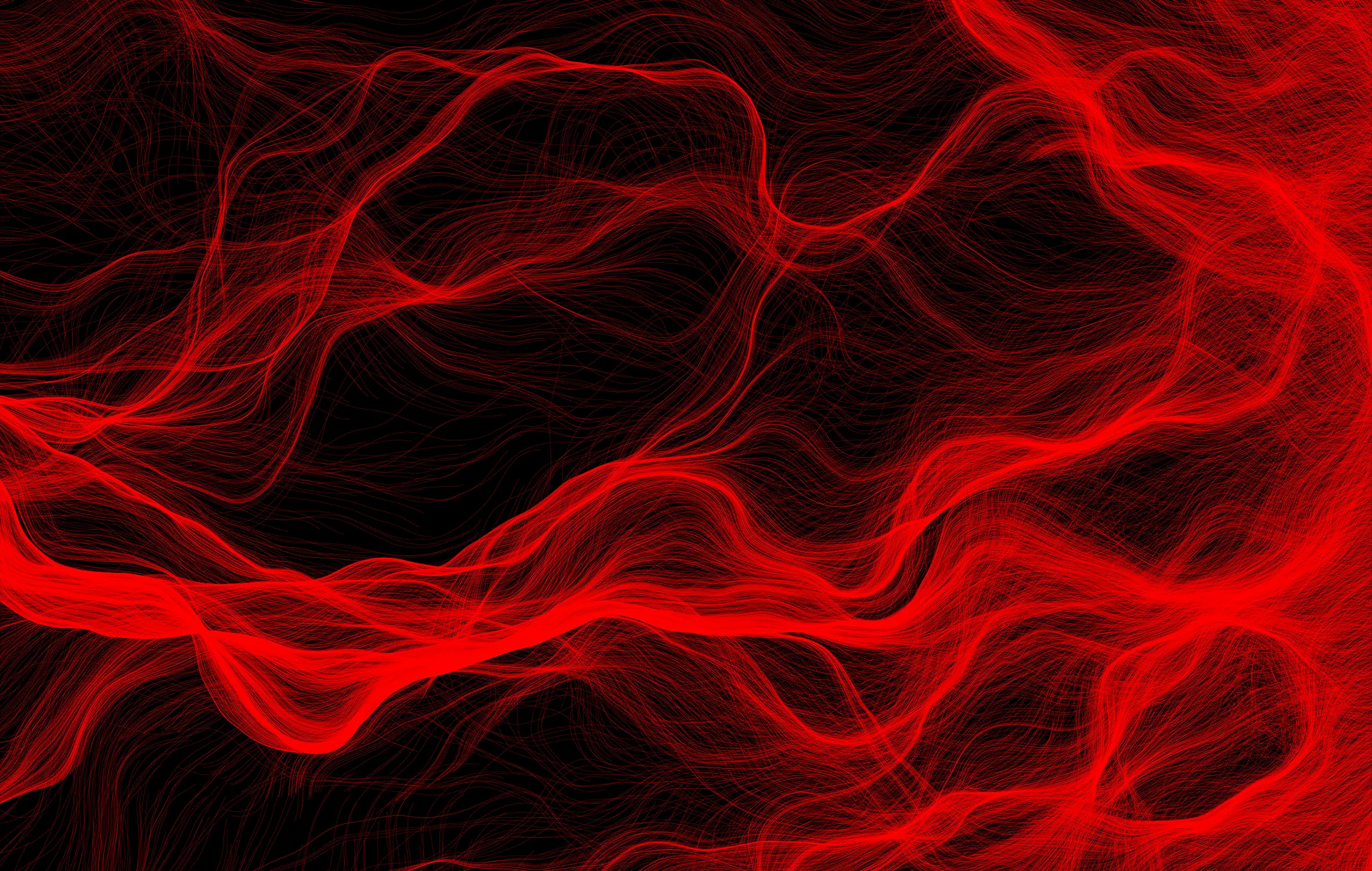 red noise field like hair