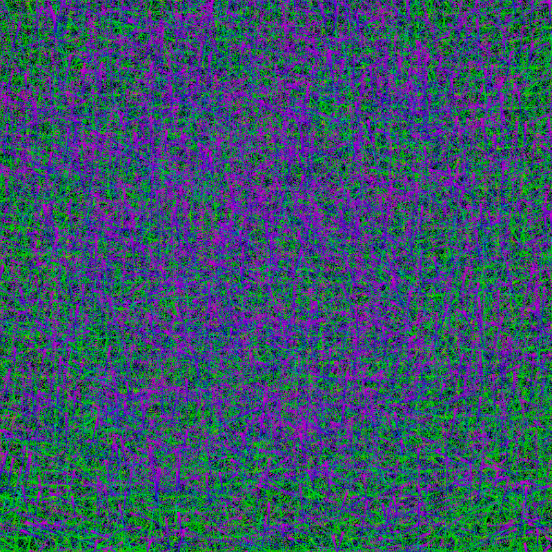 Computer generated green purple colourfield