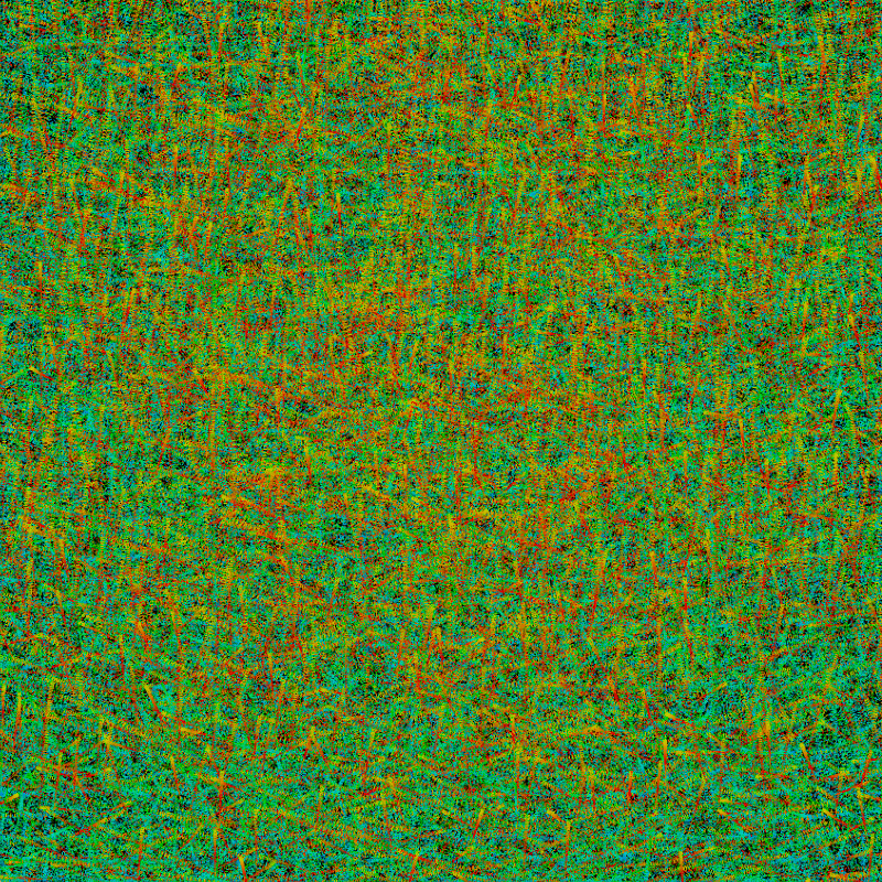 Computer generated green rust colourfield