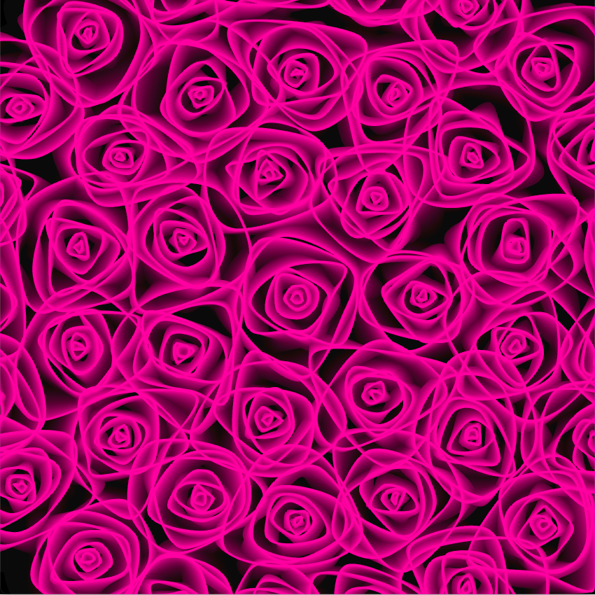 Computer generated pink roses